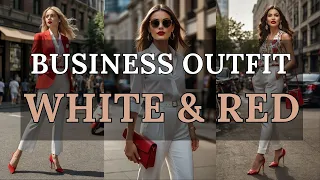 White & Red Business Outfit Ideas: Stylish Professional Looks | 2024 Fashion Trends