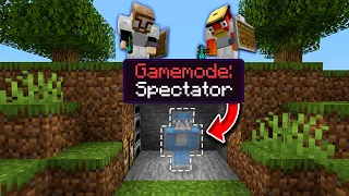 Minecraft Manhunt But I Secretly Used SPECTATOR Mode...