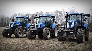 Prace wiosenne 2016 - New Holland T7.185, T6050, T6050 Plus, T6.175