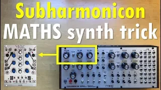 Synth trick: How mimic a Subharmonicon with Maths by Make Noise