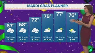 New Orleans Weather: Warm and breezy for Mardi Gras