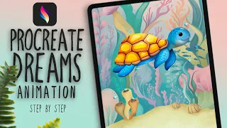 PROCREATE DREAMS TUTORIAL for Beginners - How To Animate on the iPad Step-By-Step