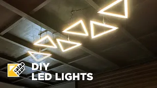 DIY Designer Ceiling Lights with LED using Aluminium Profiles