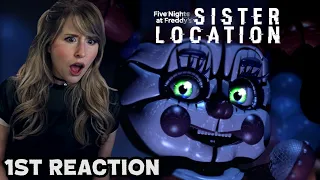 NEW FNAF FAN PLAYS SISTER LOCATION FOR THE FIRST TIME (FIVE NIGHTS AT FREDDY'S)