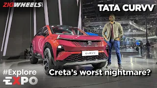 Tata Curvv is all set to rival the Creta! Now VERY close to production | #ExploreExpo Auto Expo 2023