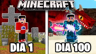 EU SOBREVIVI 100 DIAS TREINANDO PARA UM TORNEIO DE MONSTROS NO MINECRAFT - O FILME