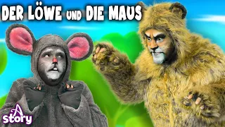 Der Löwe und die Maus | Gute nacht geschichte Deutsch | A Story German