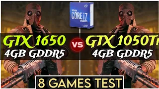 GTX 1650 vs GTX 1050 ti | Test In 8 Games | How Big Difference?