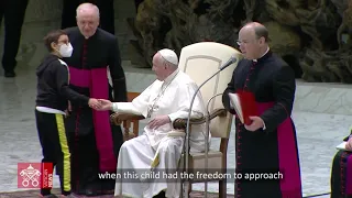 little boy who took the pope's cap