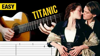 MY HEART WILL GO ON (Céline Dion) Easy Guitar Tabs Tutorial | Titanic Theme