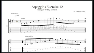 Arpeggios Exercise:  Exercise 12