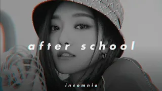 weeekly - after school (𝒔𝒍𝒐𝒘𝒆𝒅 𝒏 𝒓𝒆𝒗𝒆𝒓𝒃)