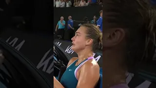 Aryna Sabalenka in tears after winning her first Grand Slam singles title 🥺 #shorts