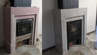 Повітряне опалення каміном в будинку по канадській технології.Air heating with a fireplace