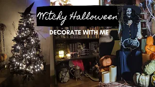 HALLOWEEN DECORATE WITH ME| HALLOWEEN DECOR IDEAS| WITCH THEMED DECOR