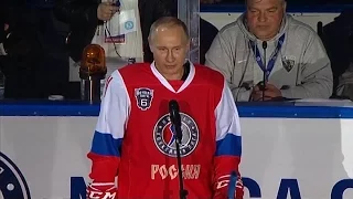 Путин забросил шесть шайб в товарищеском хоккейном матче НХЛ