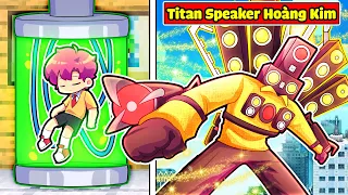 HIHA THỬ THÁCH 24 GIỜ TRỞ THÀNH TITAN SPEAKER HOÀNG KIM TRONG MINECRAFT * TITAN SPEAKER HOÀNG KIM 🤩