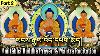 ☸Amitabha Buddha Prayer And Mantra Recitation(Part 2)སངས་རྒྱས་འོད་དཔག་མེད|Sadhana, Prayer, Practice