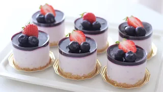 No-Bake Blueberry Cheesecake｜HidaMari Cooking