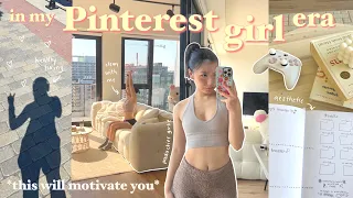 a productive & aesthetic PINTEREST *IT GIRL* vlog 🎀 clean with me, healthy habits, self care day