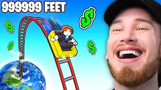 Spending $100,000 ROBUX for the TALLEST ROLLERCOASTER in Roblox