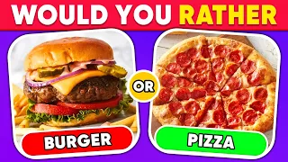 Would You Rather? Food Edition 🍔🍕 Snacks & Junk Food | Daily Quiz