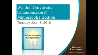 Walden University Changemakers Talk: Minneapolis Edition