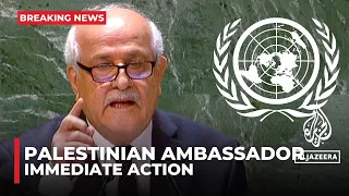 UNGA Address: Palestinian ambassador urges immediate action against Israeli atrocities