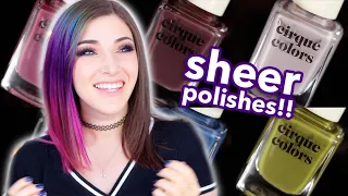 Cirque Colors Glazed Nail Polish Collection - Sheer Jellies Review! || KELLI MARISSA