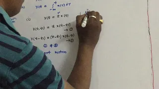 Signals & Systems - Time Invariant or Variant Systems - working examples -1 - UNIT III