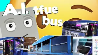 ROBOT REACTS to: Surprising TFue With A Fortnite Battle Bus In Real Life