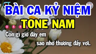 Karaoke Bài Ca Kỷ Niệm Tone Nam ( Em ) Nhạc Beat Hay 2023 | Nhạc Sống Phước Hiệp