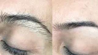 How to pluck eyebrows professionally_tutorial 2022  #satisfying