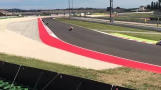 SBK il "curvone"a 270km/h Misano world circuit