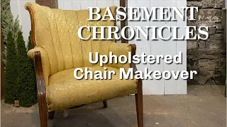 Basement Chronicles: upholstered chair makeover prep