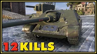 SU-122-44 - 12 Kills - 1 VS 6 - World of Tanks Gameplay