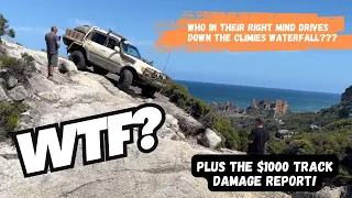 Fearless offroading: Driving down Tasmania's Climies waterfall!