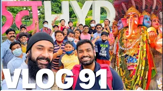 Hyderabad's Biggest Ganesh & @VeggiePaaji Meetup | TP VLOG 91