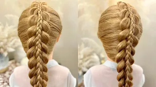 How to Dutch Braid Hairstyle for Beginners | Easy and Simple Dutch Braid Hairstyle | Trending Updo