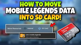 HOW TO MOVE MOBILE LEGENDS RESOURCES INTO SD CARD! Best For Phones Having Low Internal Storage!