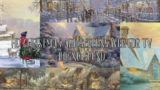 HD Christmas Winter Holiday Paintings Screensaver Art for TV