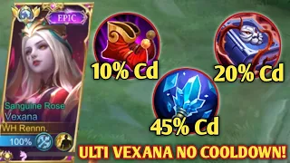 75% COOLDOWN UNTUK ULTI VEXANA! AUTO SPAM ULTI NONSTOP! JADI OP BANGET! BUILD VEXANA TERBARU - MLBB