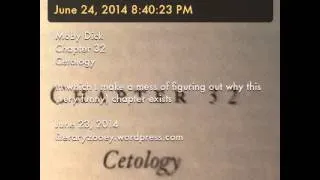 Moby Dick chapter 32 Cetology, humor, comedic-tragedy, deflection