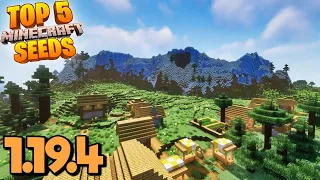 Top 5 EPIC VILLAGE SEEDS for Minecraft 1.19.4! (Best Minecraft Wild Update Seeds Java & Bedrock)