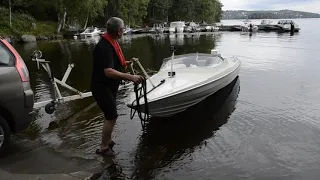 Veneen nosto ja lasku käryllä (yleinen tapa)