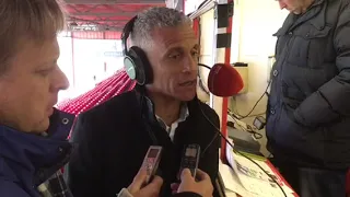 Keith Curle speaks to BBC Radio Northampton after the draw at Swindon Town