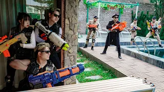 LTT Game Nerf War : Warriors SEAL X Nerf Guns Fight Mr Zero Crazy The Great War of Resort Villas