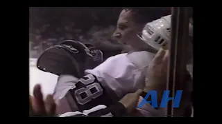 NHL Feb. 28, 1990 Los Angeles Kings v Edmonton Oilers (melee) Tomas Sandstrom v Kelly Buchberger