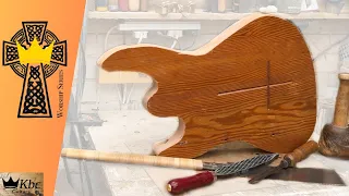 Cutting out a Guitar Body ONLY using HAND TOOLS! - The Worship Series S1 Ep2