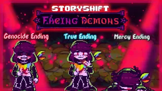 StoryShift - Facing Demons Chara Fight | UNDERTALE Fangame | True Ending + Genocide and Mercy Ending